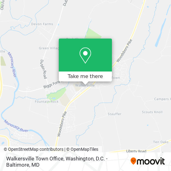 Walkersville Town Office map