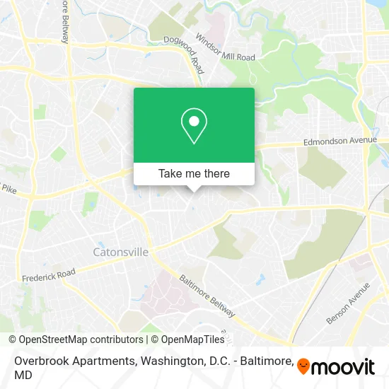 Overbrook Apartments map