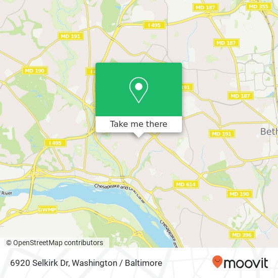6920 Selkirk Dr, Bethesda, MD 20817 map