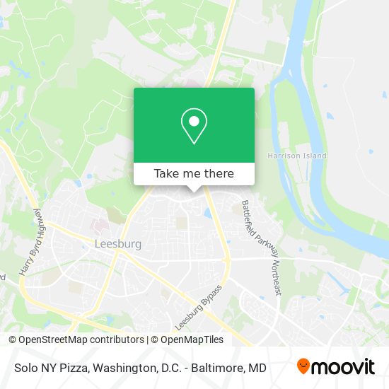 Solo NY Pizza map