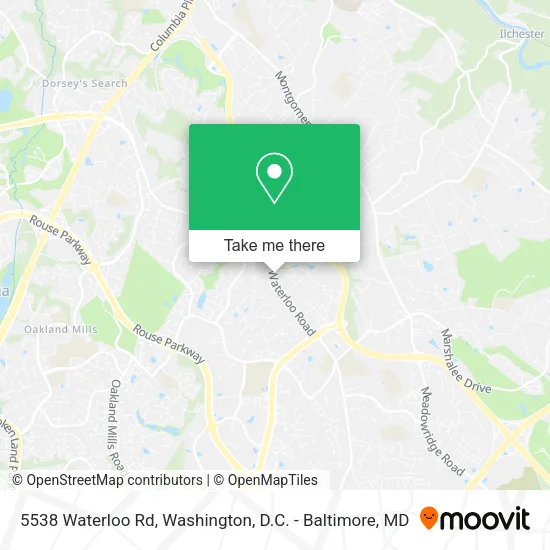 Mapa de 5538 Waterloo Rd