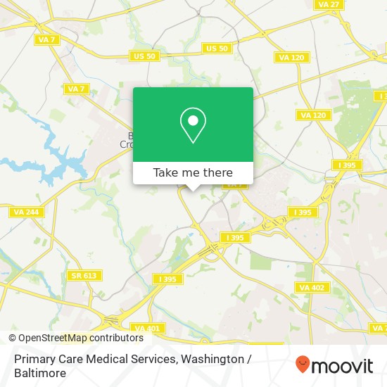 Mapa de Primary Care Medical Services, 5248 Dawes Ave
