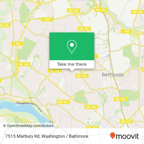 7515 Marbury Rd, Bethesda, MD 20817 map