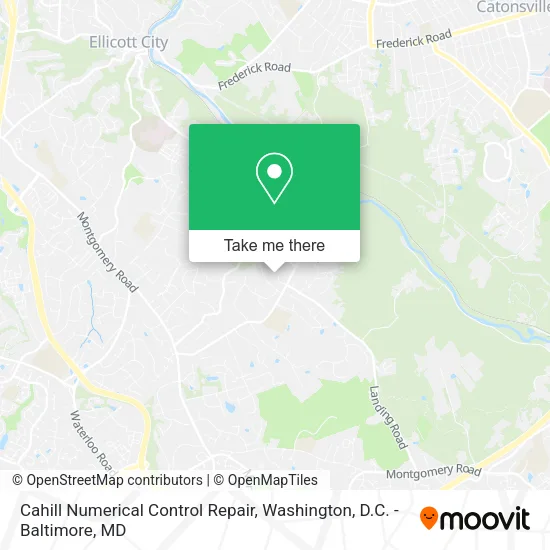 Cahill Numerical Control Repair, 4939 Ilchester Point Ct map