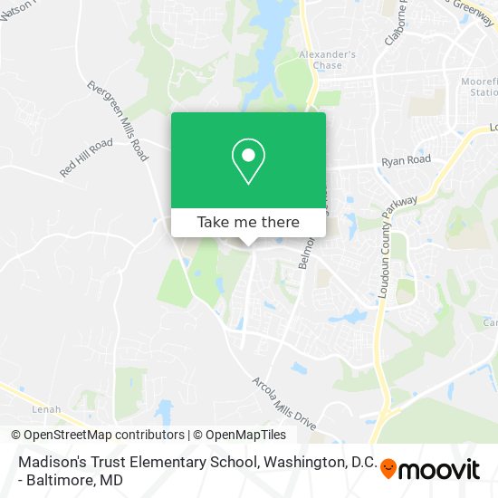 Mapa de Madison's Trust Elementary School