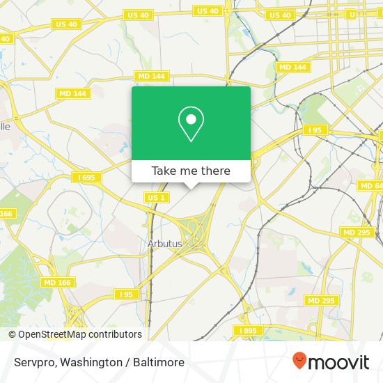 Mapa de Servpro, 10 Azar Ct