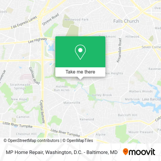 Mapa de MP Home Repair