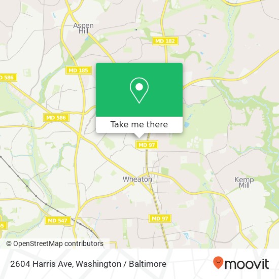 Mapa de 2604 Harris Ave, Silver Spring (SILVER SPRING), <B>MD< / B> 20902