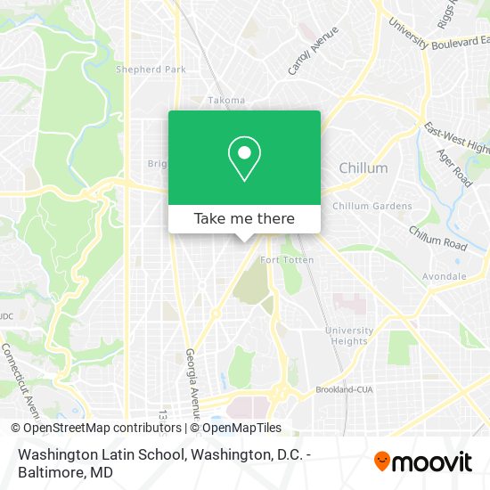 Mapa de Washington Latin School