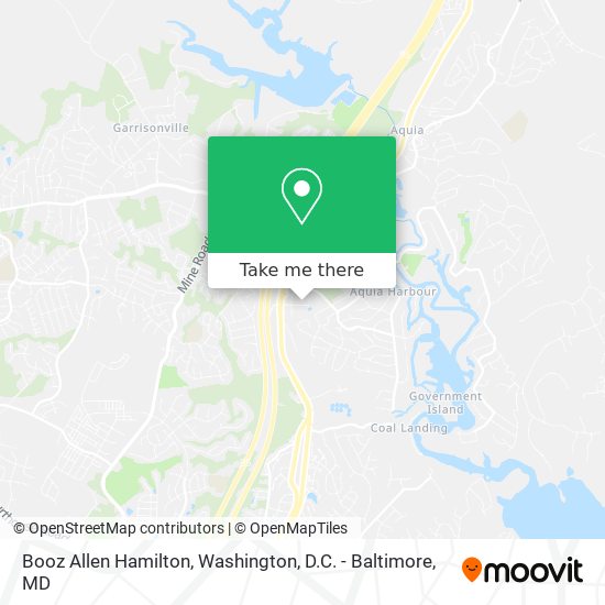 Booz Allen Hamilton map