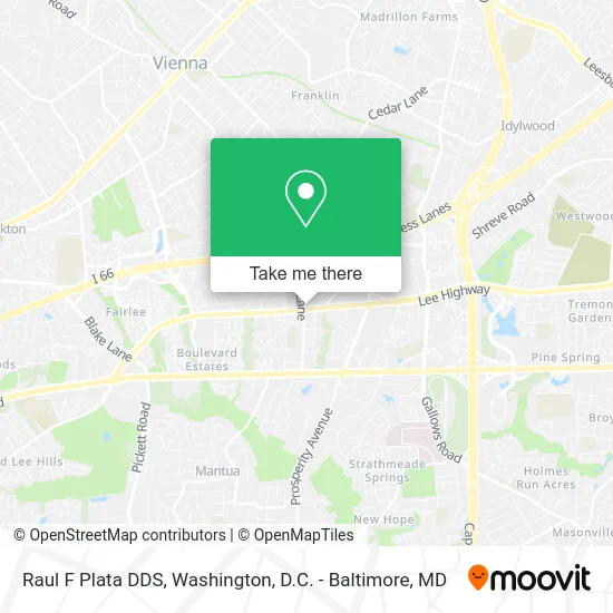 Raul F Plata DDS map