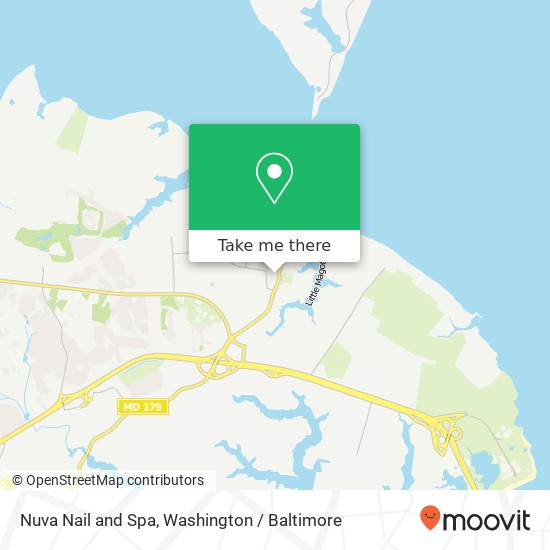 Nuva Nail and Spa, 1338 Cape Saint Claire Rd map
