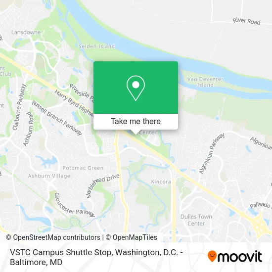 VSTC Campus Shuttle Stop map