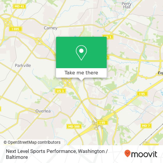 Mapa de Next Level Sports Performance, 7904 Rossville Blvd