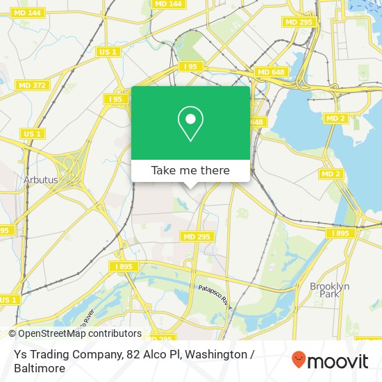 Ys Trading Company, 82 Alco Pl map