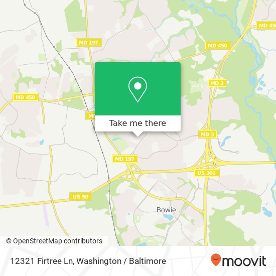Mapa de 12321 Firtree Ln, Bowie, MD 20715