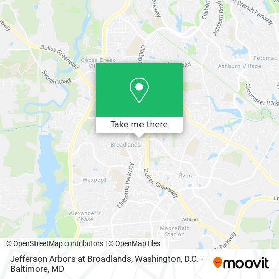 Mapa de Jefferson Arbors at Broadlands