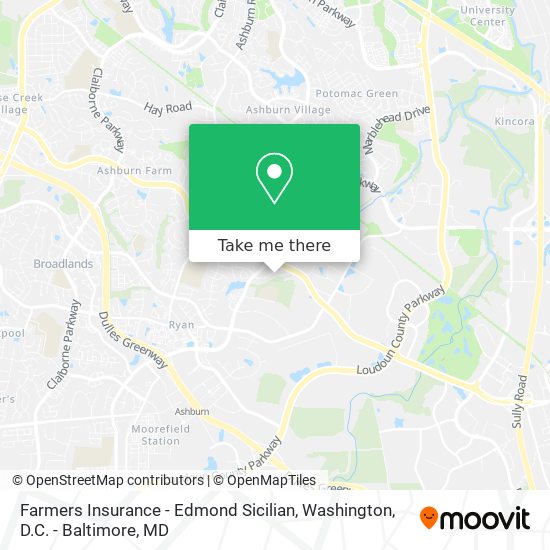 Farmers Insurance - Edmond Sicilian map