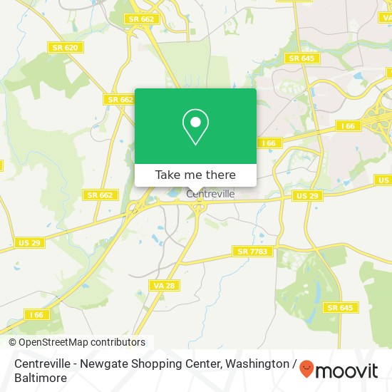 Centreville - Newgate Shopping Center map