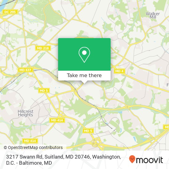 3217 Swann Rd, Suitland, MD 20746 map