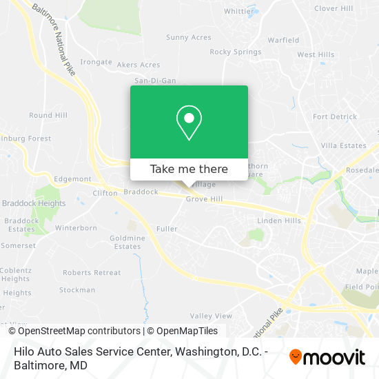 Hilo Auto Sales Service Center map