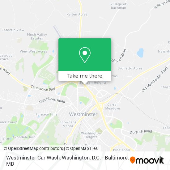 Westminster Car Wash map