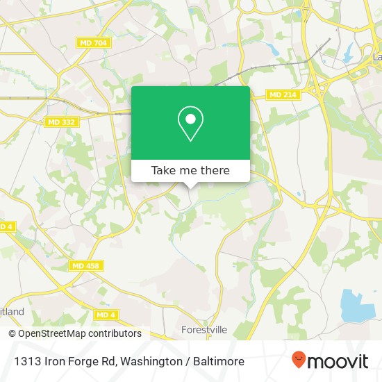 1313 Iron Forge Rd, District Heights, MD 20747 map