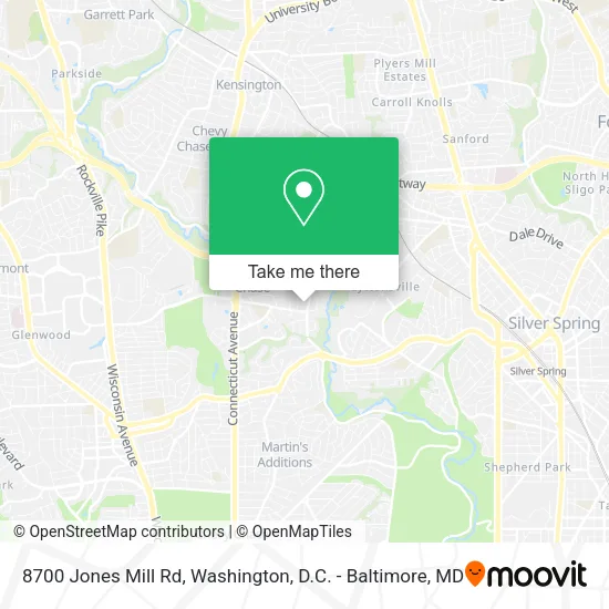 8700 Jones Mill Rd map