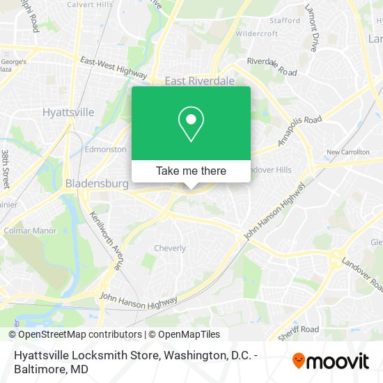 Mapa de Hyattsville Locksmith Store