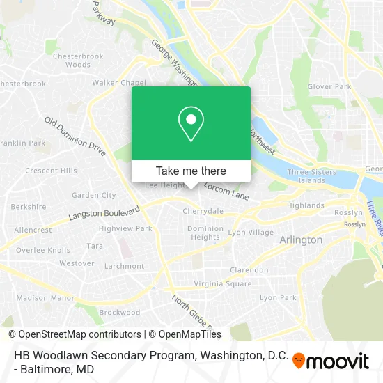 HB Woodlawn Secondary Program map