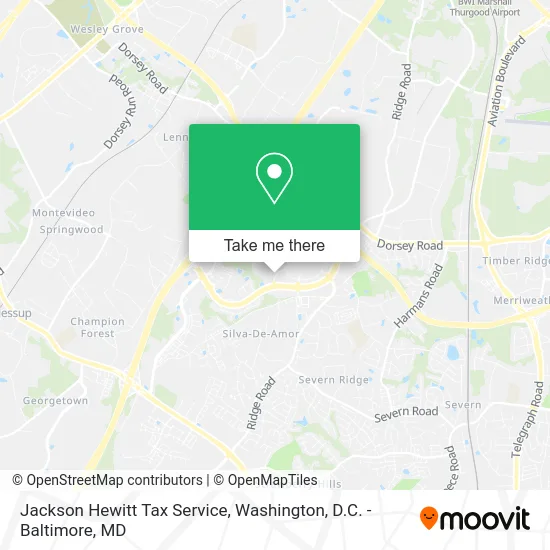 Jackson Hewitt Tax Service map