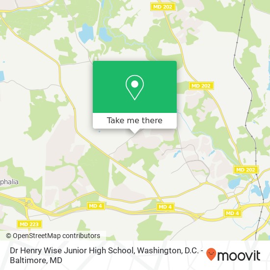 Mapa de Dr Henry Wise Junior High School, 12650 Brooke Ln