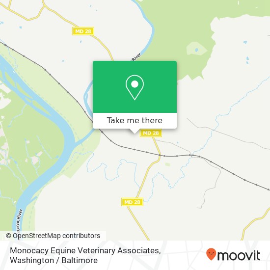 Monocacy Equine Veterinary Associates, 20701 Mouth of Monocacy Rd map