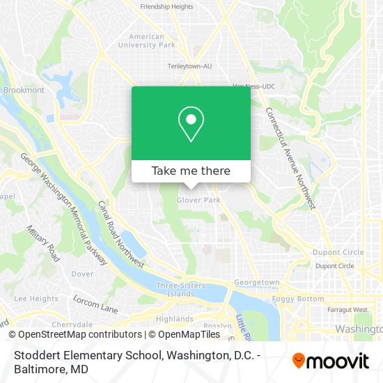 Stoddert Elementary School map