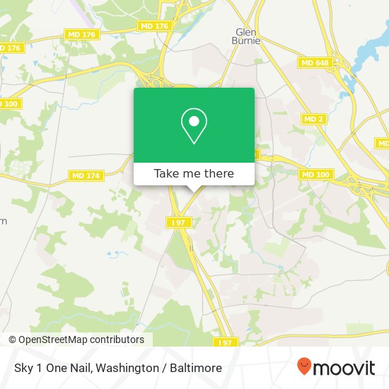 Mapa de Sky 1 One Nail, 7946 Crain Hwy S