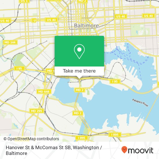 Mapa de Hanover St & McComas St SB