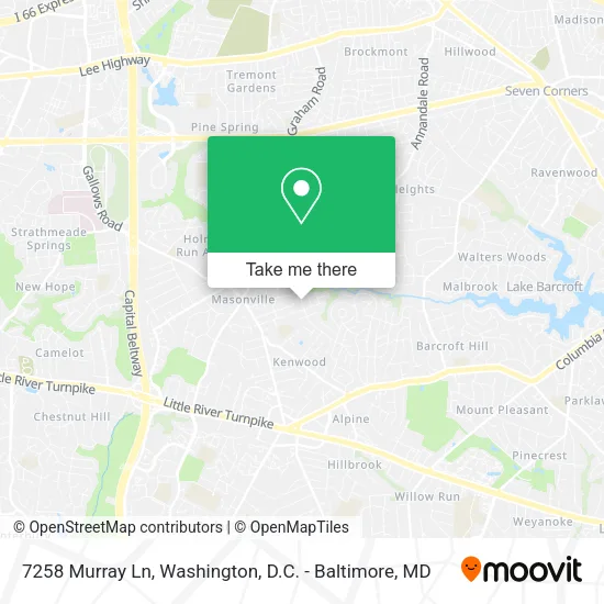 Mapa de 7258 Murray Ln
