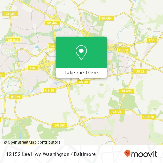 Mapa de 12152 Lee Hwy, Fairfax, VA 22030