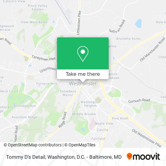 Tommy D's Detail map