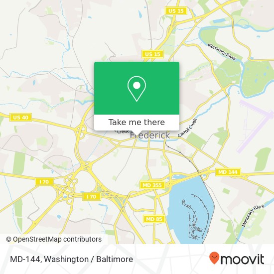 Mapa de MD-144, Frederick, MD 21701