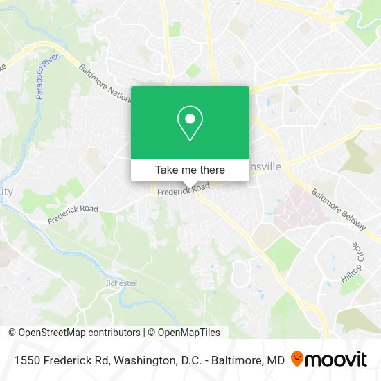1550 Frederick Rd map