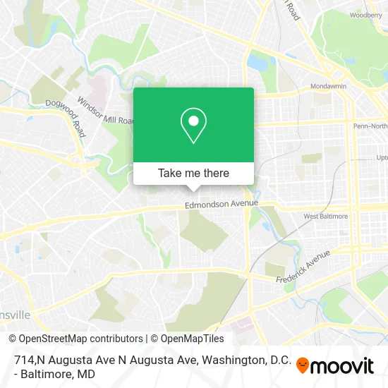 714,N Augusta Ave N Augusta Ave map