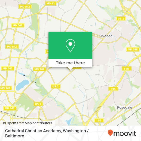 Cathedral Christian Academy, 4100 Frankford Ave map