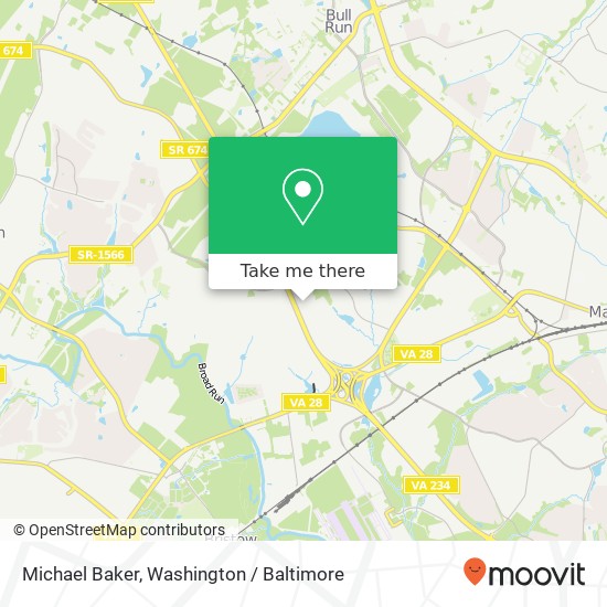 Mapa de Michael Baker, 9400 Innovation Dr