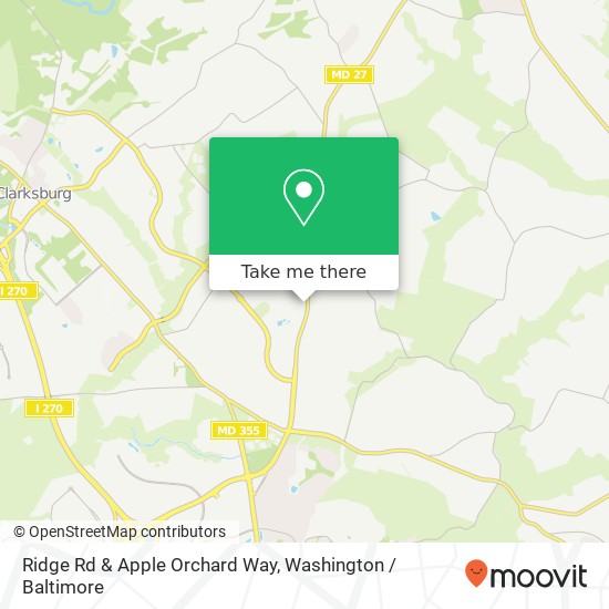 Mapa de Ridge Rd & Apple Orchard Way