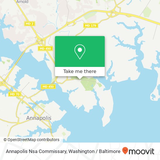 Annapolis Nsa Commissary, Greenbury Point Rd map