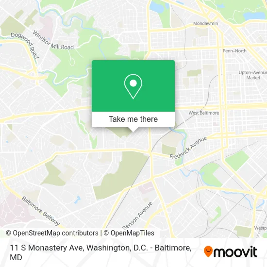 11 S Monastery Ave map