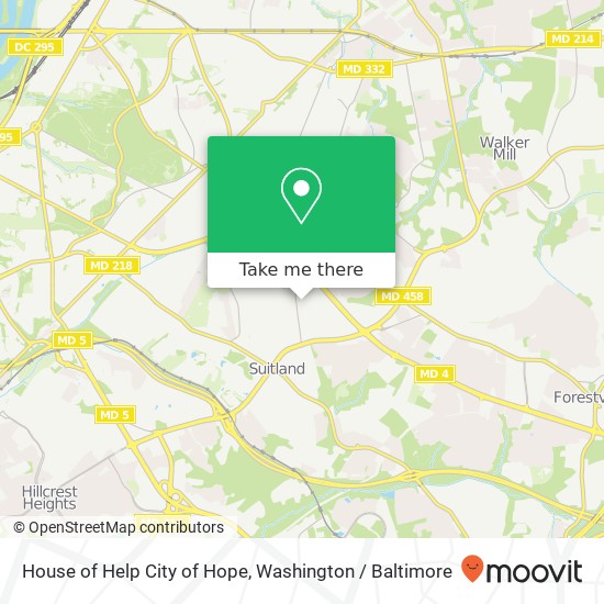 Mapa de House of Help City of Hope