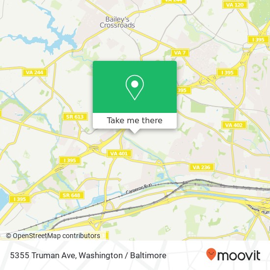 Mapa de 5355 Truman Ave, Alexandria, VA 22304