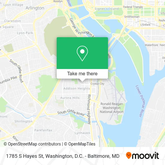 1785 S Hayes St map